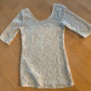 Banana Republic Sheer Lace Blouse